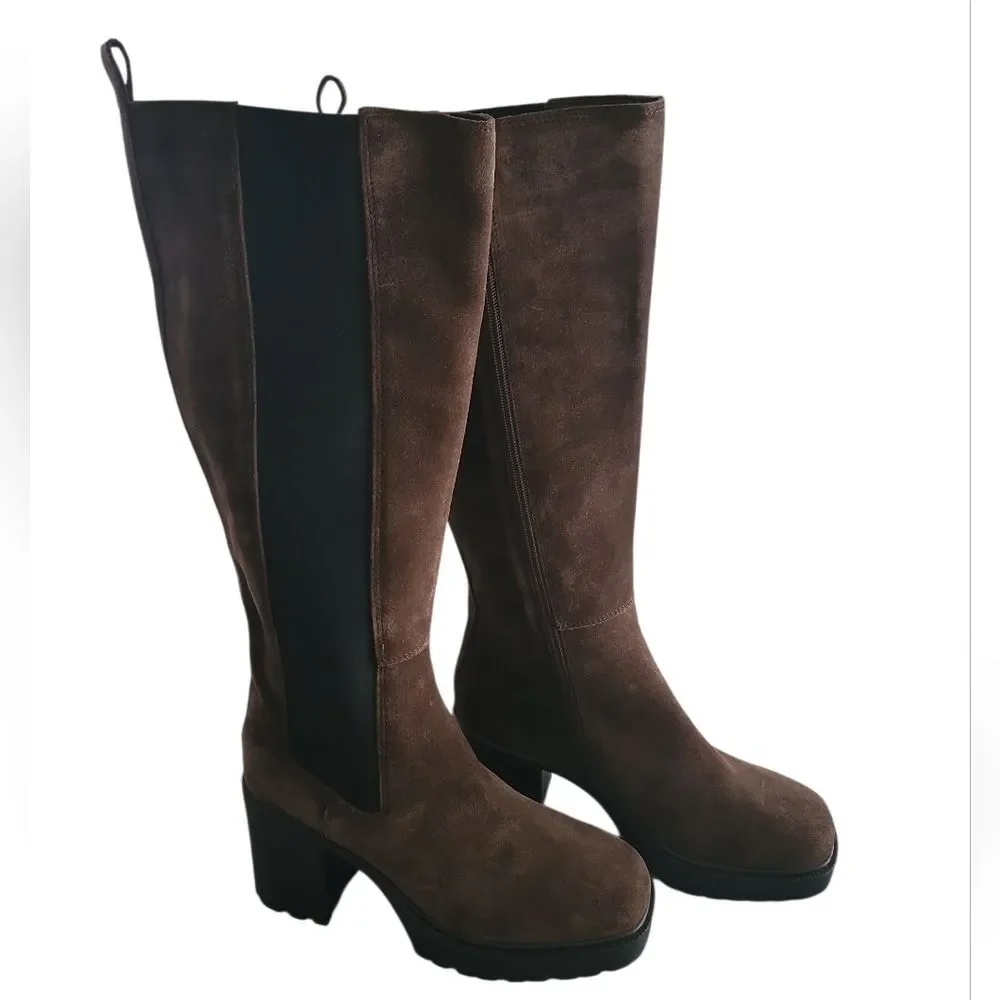 Steven Madden Deegan Women's High Knee  Brown Boots 10M